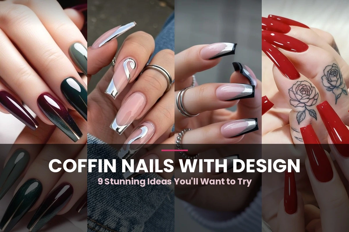 Coffin Nails With Design
