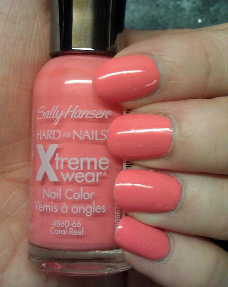 Coral Nail Polish Sally Hansen