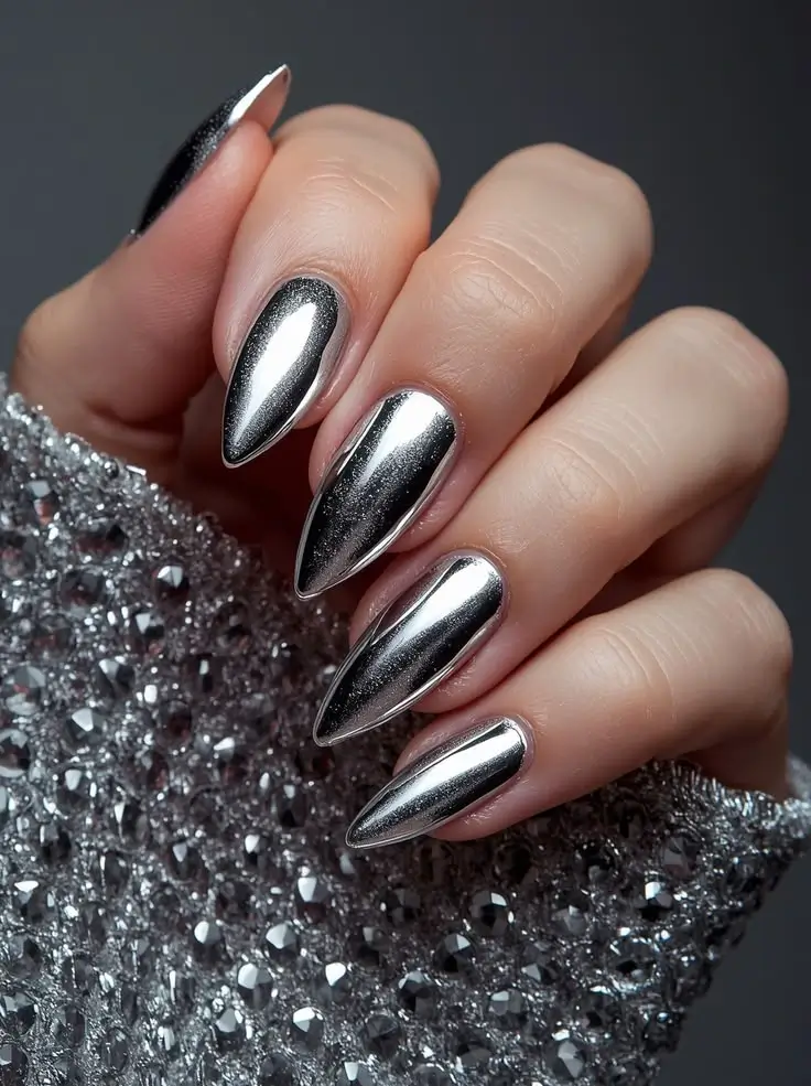 Elegant Chrome Nail Designs
