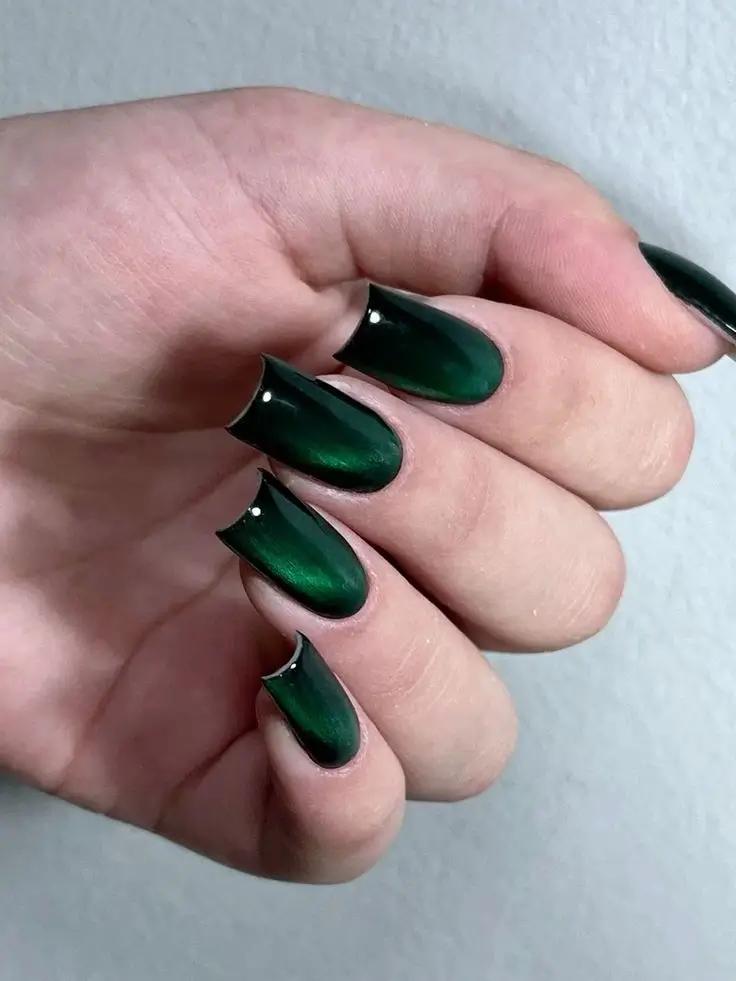 Emerald Green Nails Pinterest
