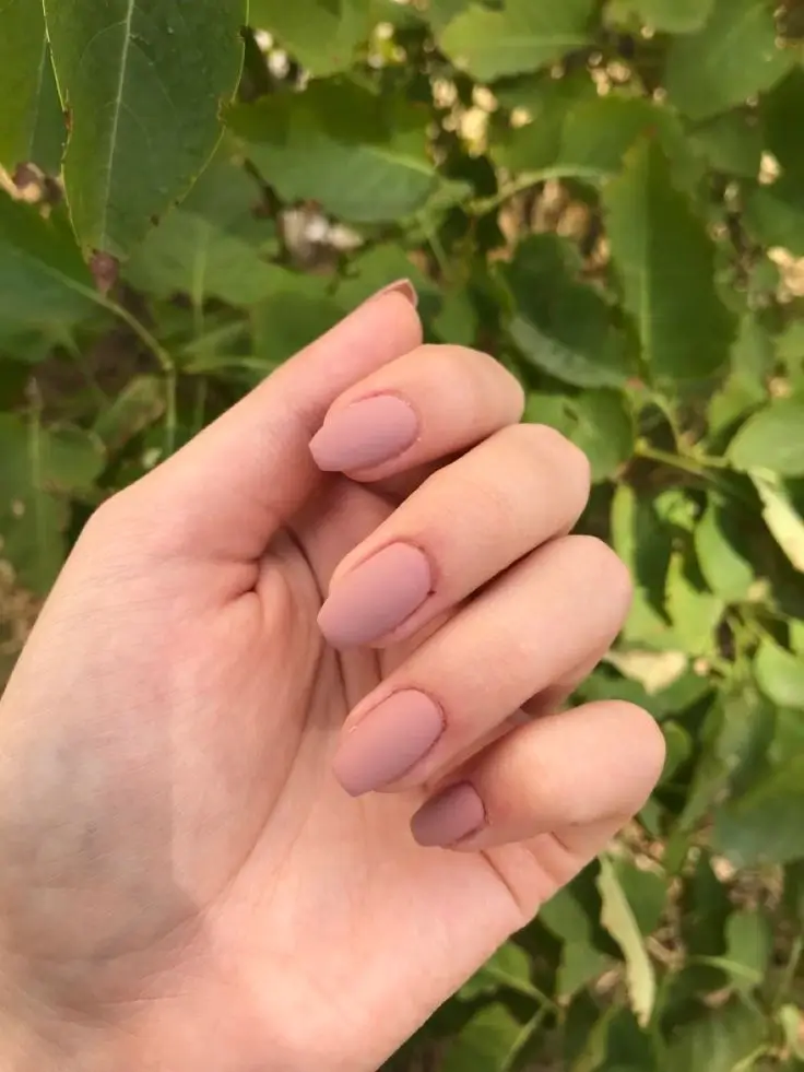 Matte Nails Natural