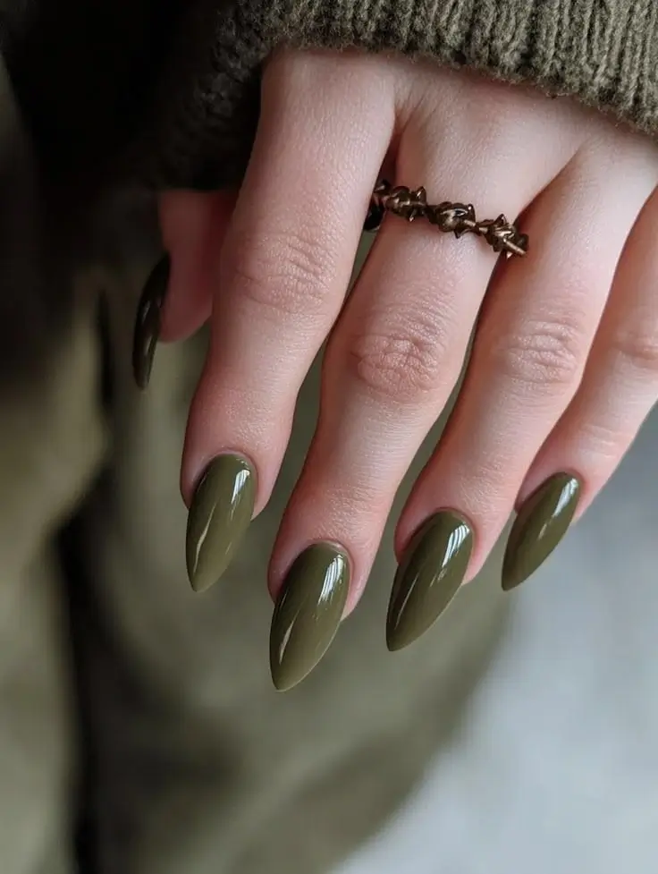 Sage Green Nails