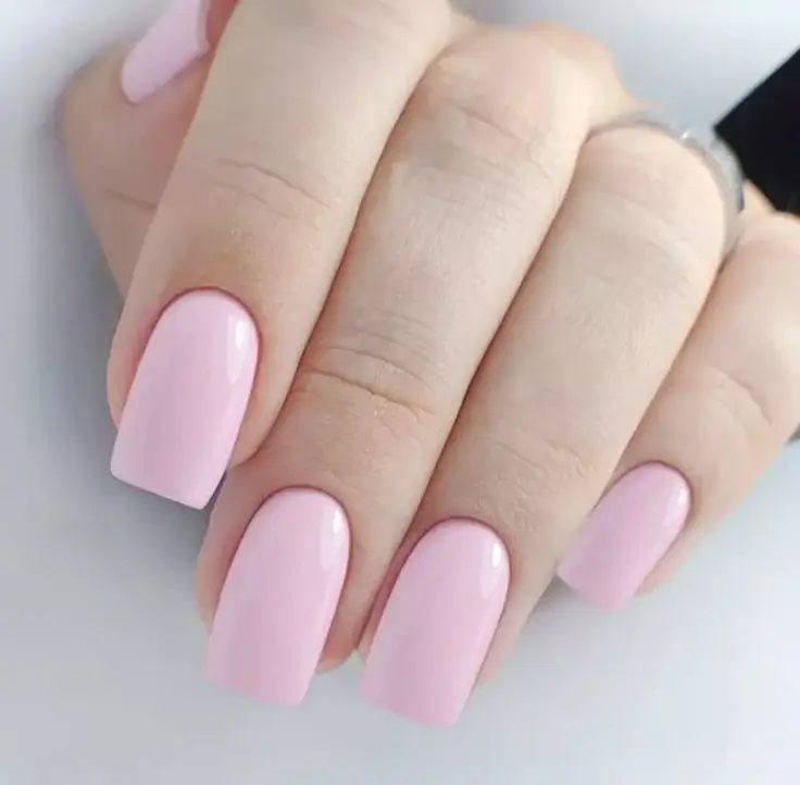 Square Pink Nails