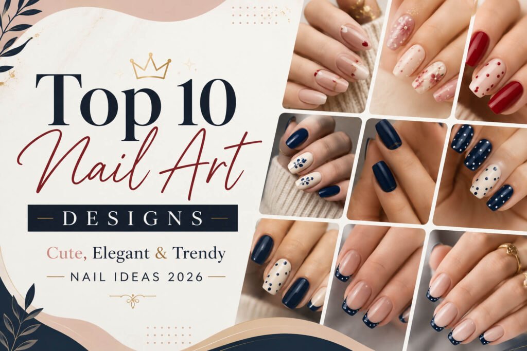 Top 10 Nail Art Designs | Cute, Elegant & Trendy Nail Ideas 2026