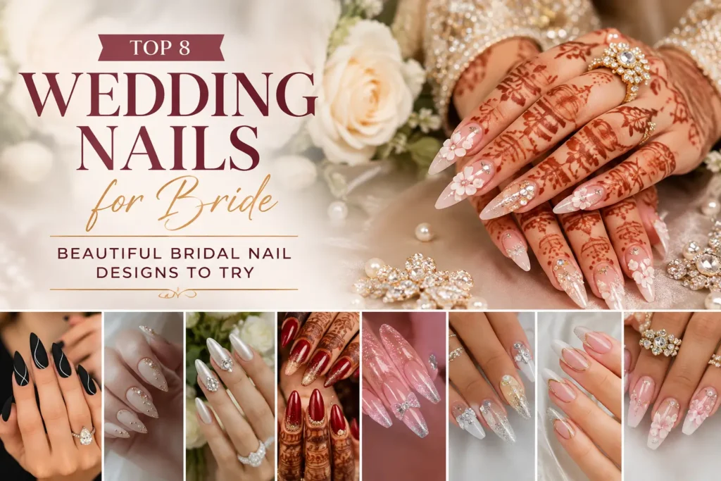 Wedding Nails for Bride