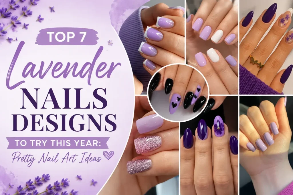 lavender nails designs
