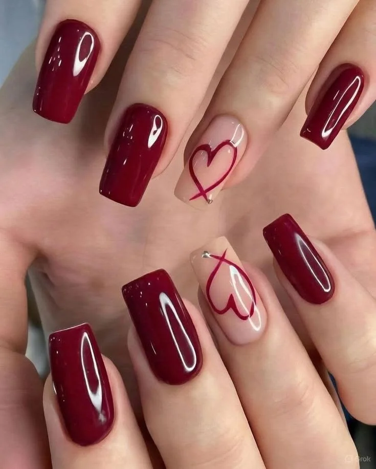 Cherry Red Nails