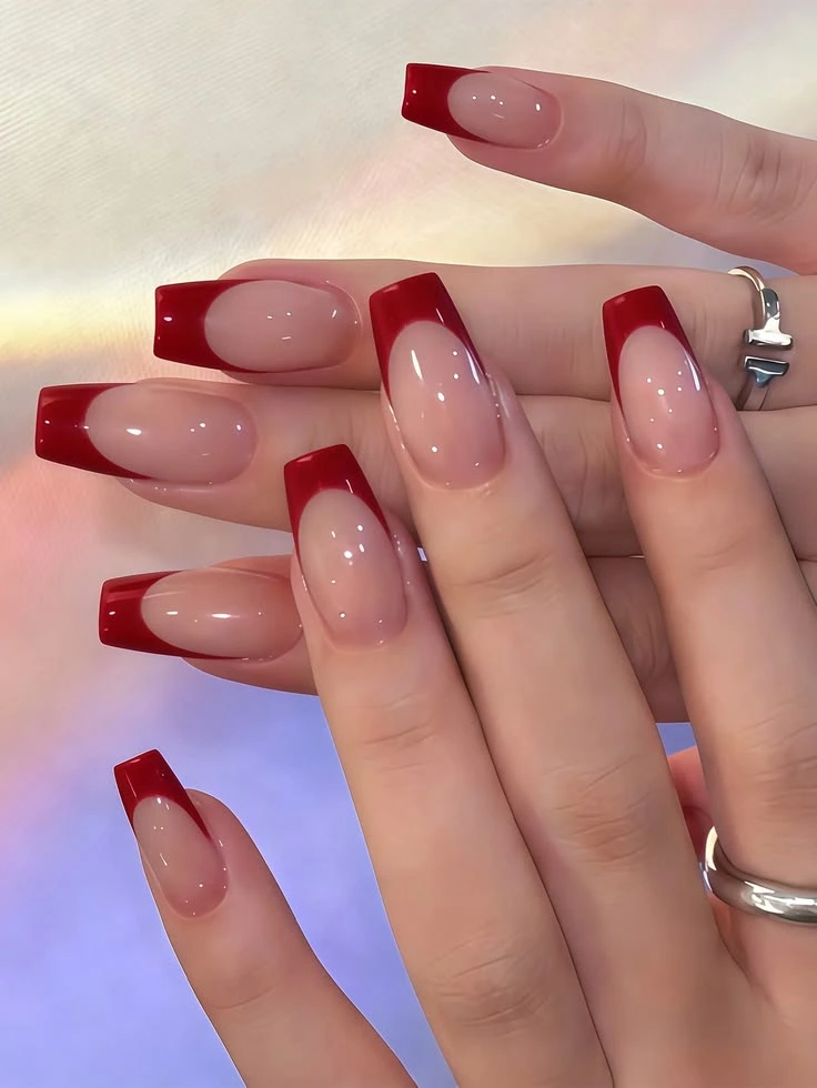 How to Choose the Best Cherry Red French Tip Style