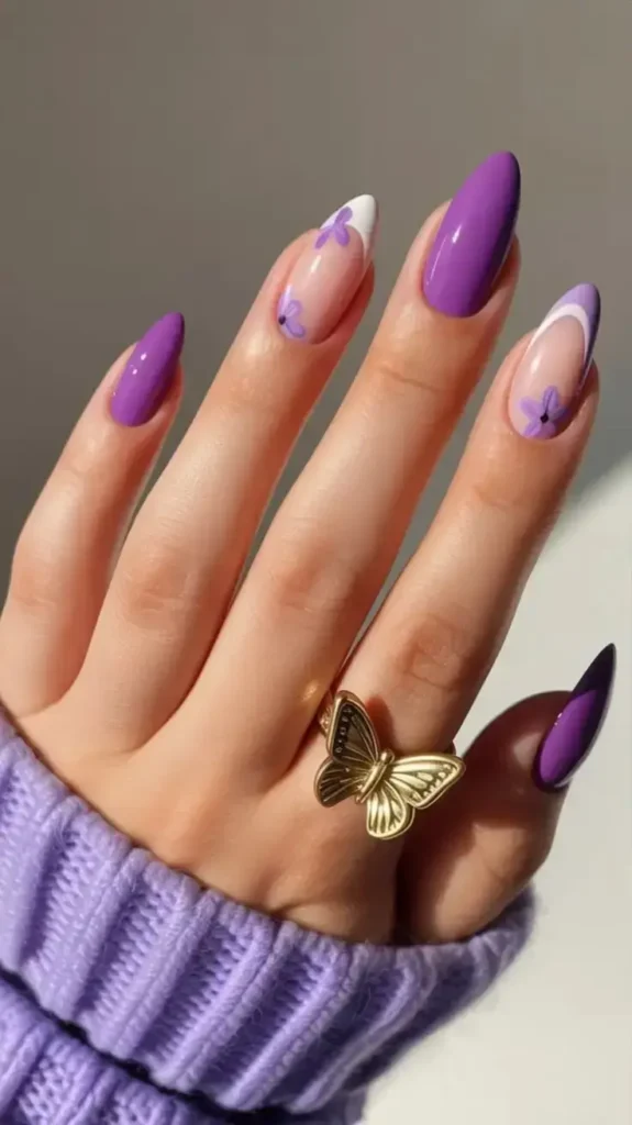 Elegant Purple Nail Designs