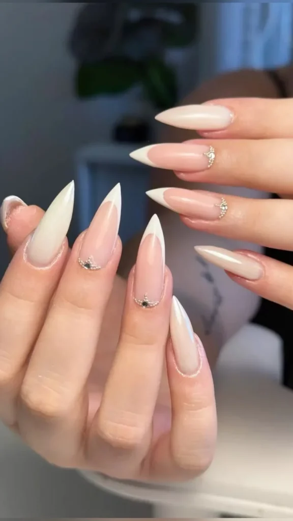Ivory French Tip Nails