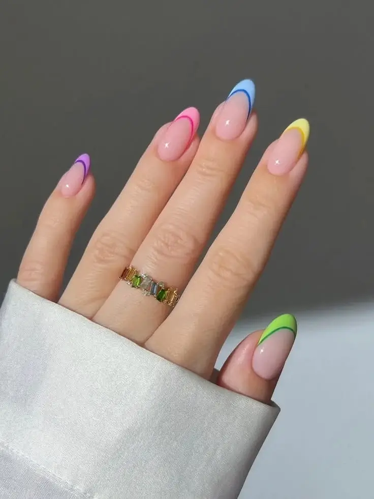 Nail Designs French Tip With Color