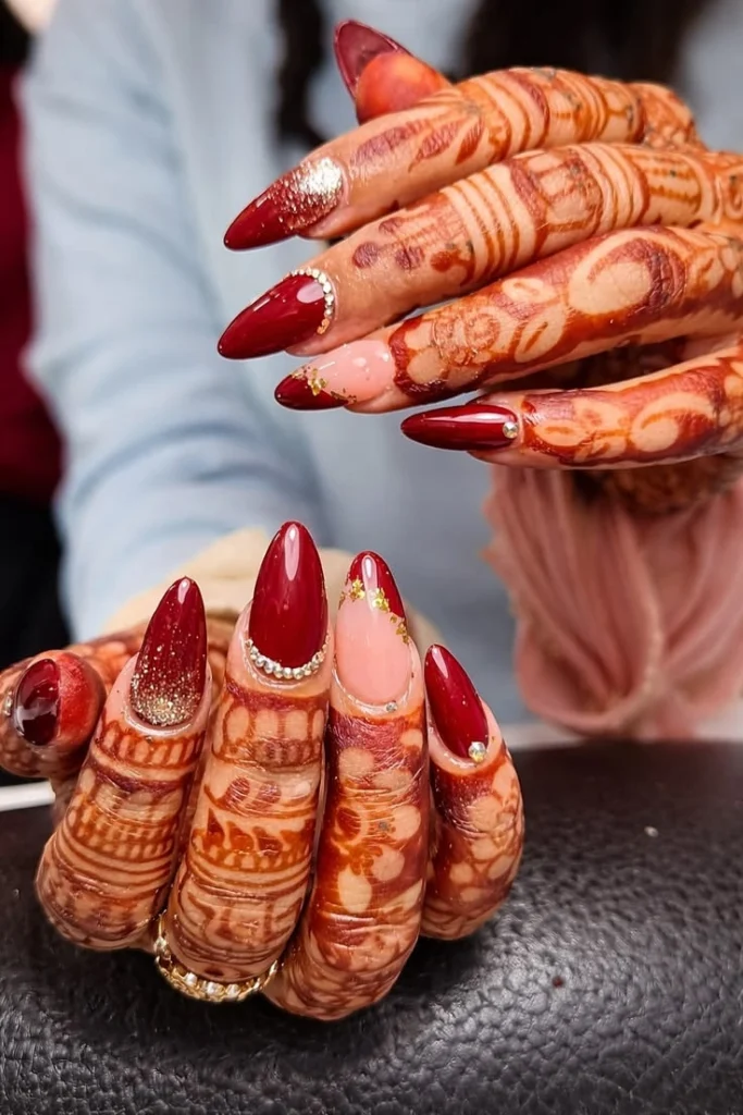Wedding Nails for Bride