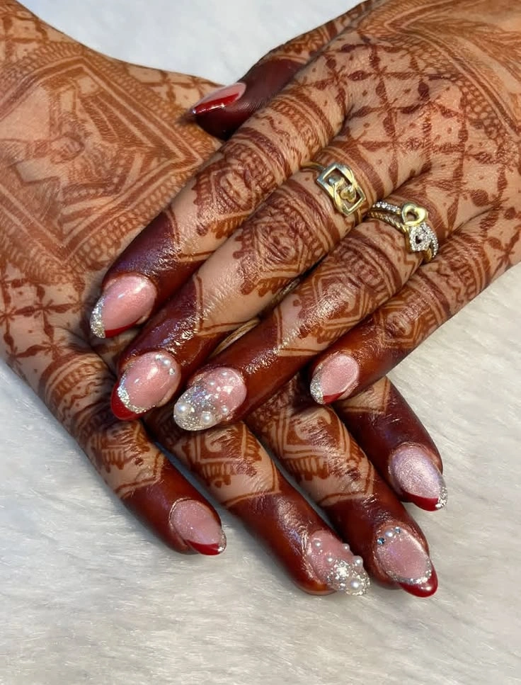 Wedding Nails for Bride Short