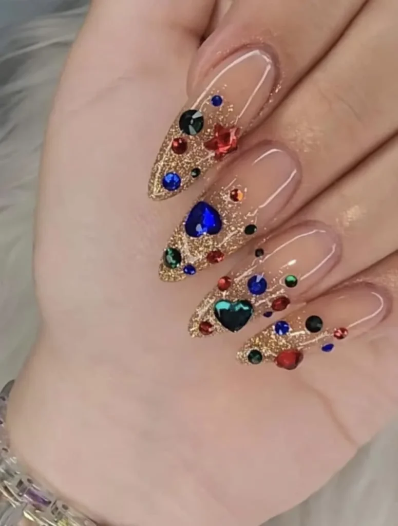 Nail Design Rhinestones