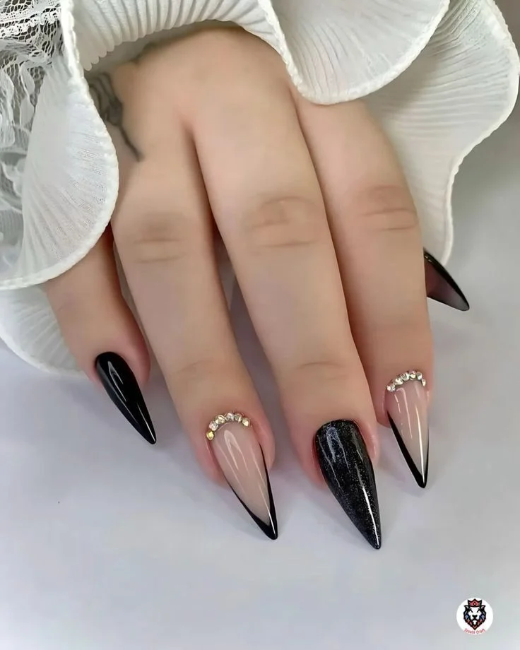 Stiletto Nail Designs French Tip